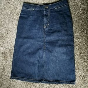 Gap denim highwaist pencil skirt